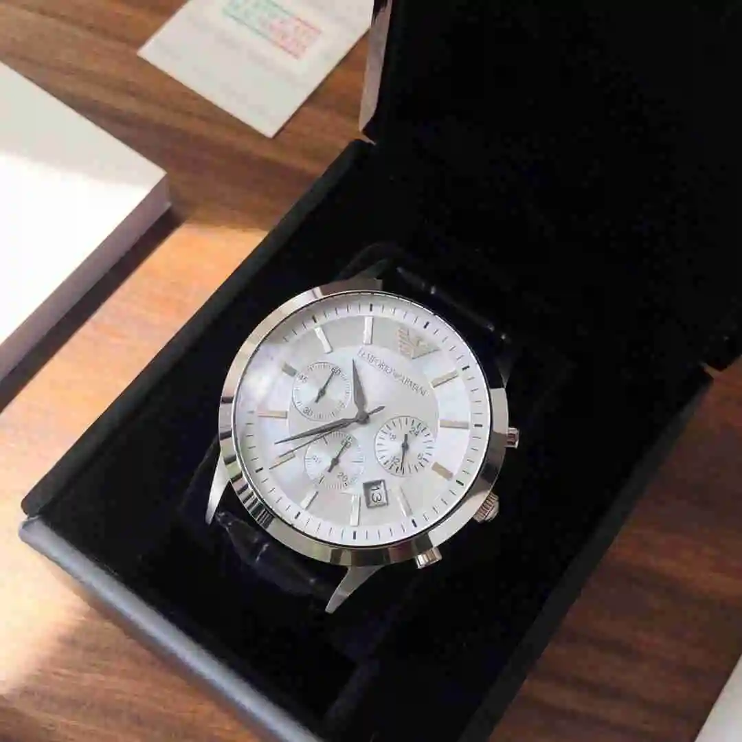 General Watches Armani Watch Men's Watch Paired with Original Fully Automatic Mechanical Movement Top Grade 316 Precision Steel Case with Mineral Super Strong Mirror Diameter 43mm KK02450 view 9