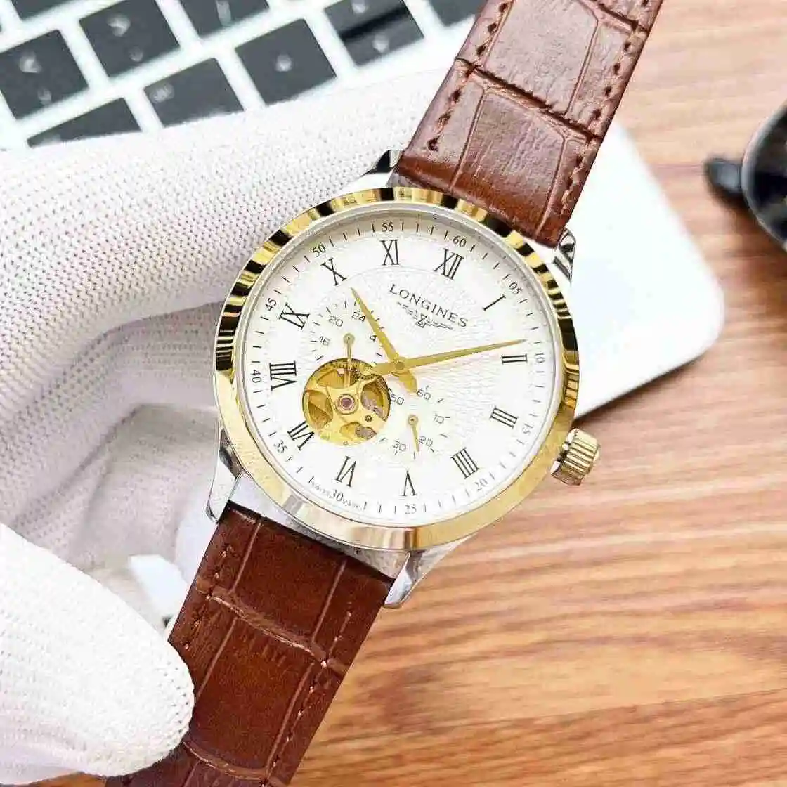 General Watches Longines Watch Men's Watch Paired with Original Fully Automatic Mechanical Movement Top Grade 316 Precision Steel Case with Mineral Super Strong Mirror Diameter 39mm KK05250 1 view 6