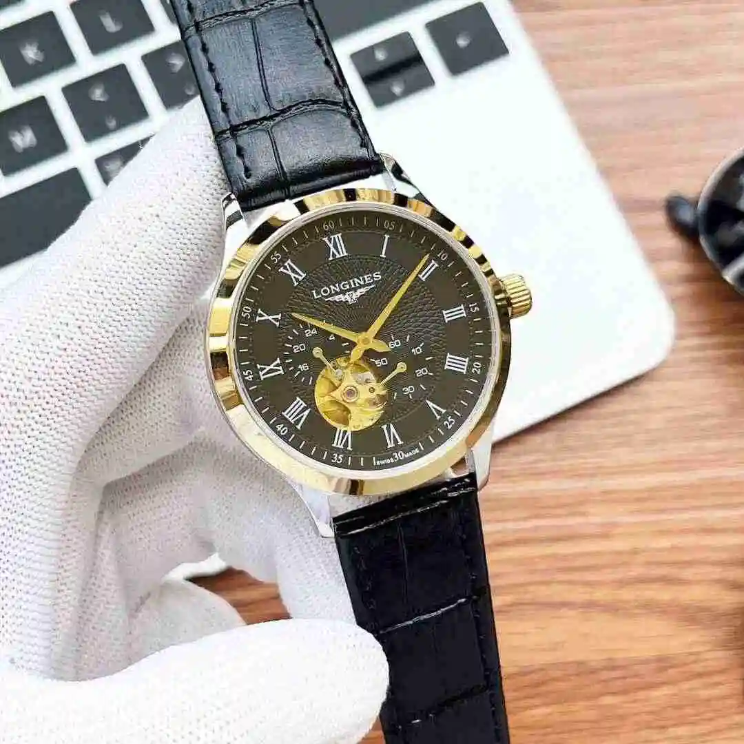 General Watches Longines Watch Men's Watch Paired with Original Fully Automatic Mechanical Movement Top Grade 316 Precision Steel Case with Mineral Super Strong Mirror Diameter 39mm KK05250 1 view 8