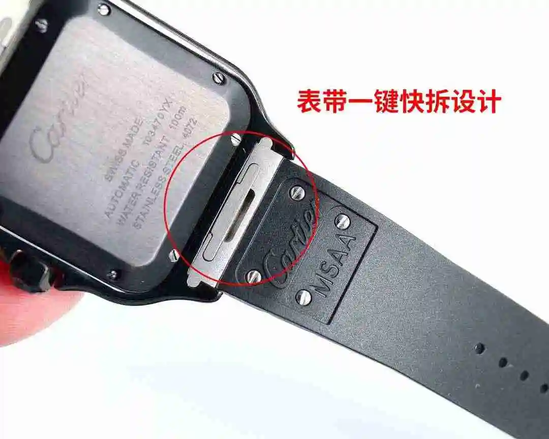 General Watches Cartier Watch Men's Watch Paired with Original Fully Automatic Mechanical Movement Top Grade 316 Precision Steel Case with Mineral Super Strong Mirror Diameter 40mm kk014500 view 4