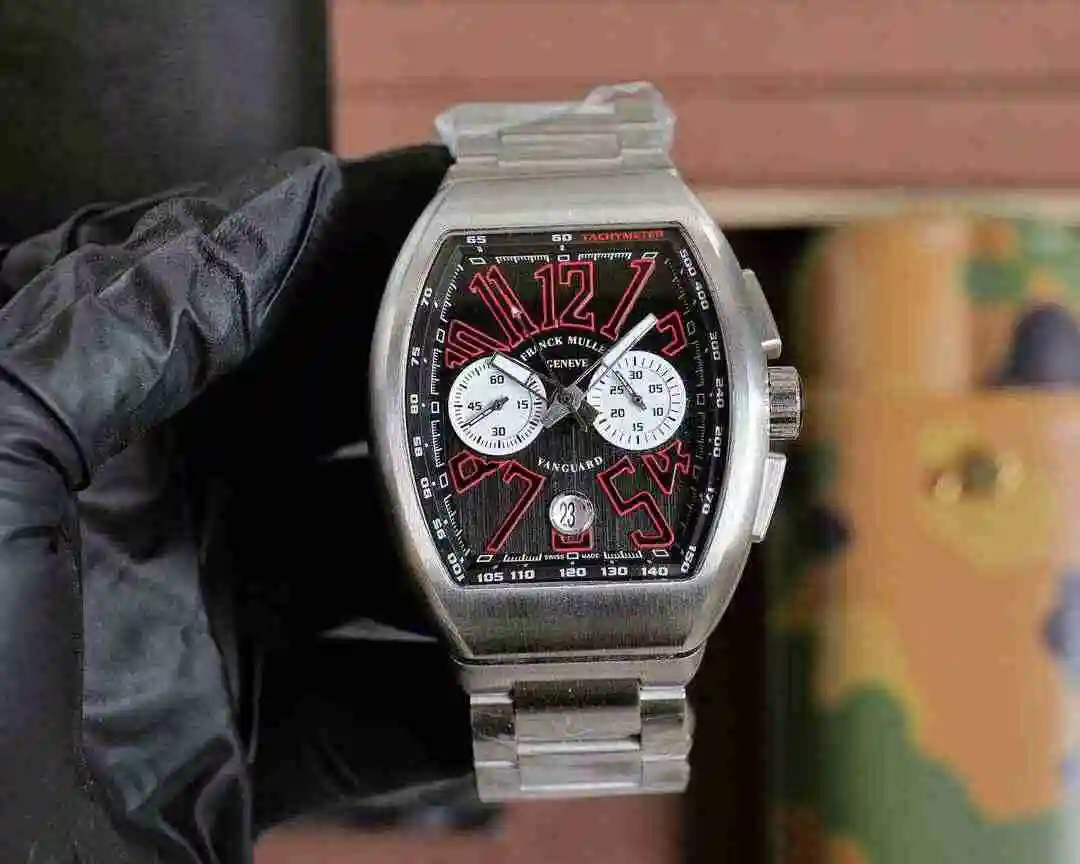 General Watches Franck Muller Frank Watch Men's Watch Paired with Original Fully Automatic Mechanical Movement Top Grade 316 Precision Steel Case with Mineral Super Strong Mirror Diameter 45mm KK06850 view 2