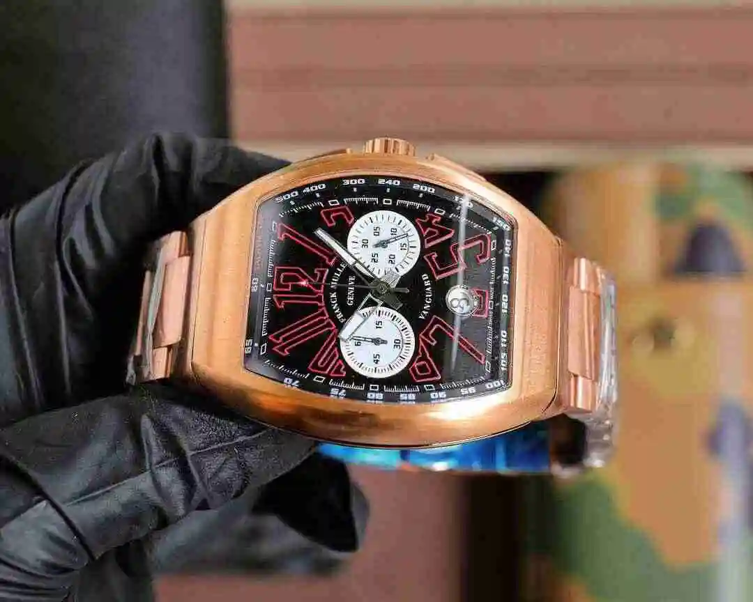 General Watches Franck Muller Frank Watch Men's Watch Paired with Original Fully Automatic Mechanical Movement Top Grade 316 Precision Steel Case with Mineral Super Strong Mirror Diameter 45mm KK06850 view 7