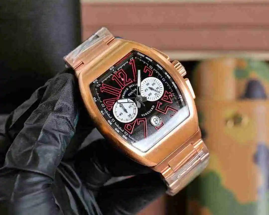 General Watches Franck Muller Frank Watch Men's Watch Paired with Original Fully Automatic Mechanical Movement Top Grade 316 Precision Steel Case with Mineral Super Strong Mirror Diameter 45mm KK06850 view 8
