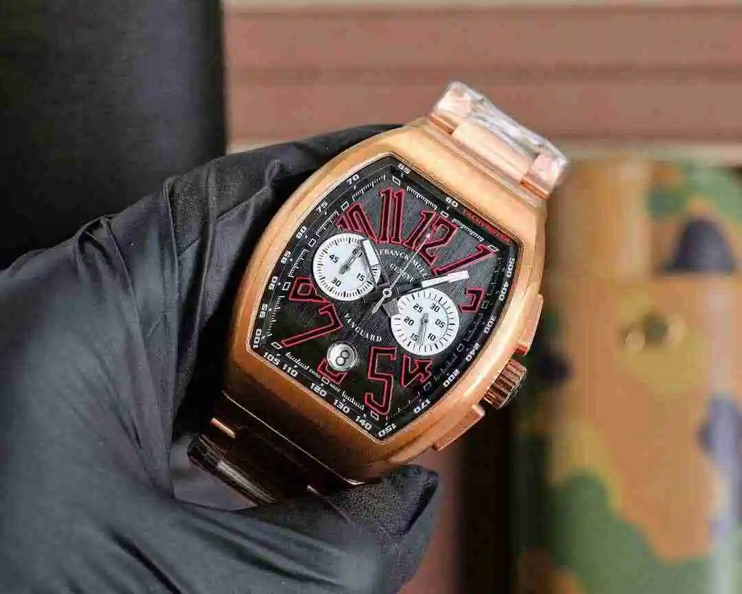 General Watches Franck Muller Frank Watch Men's Watch Paired with Original Fully Automatic Mechanical Movement Top Grade 316 Precision Steel Case with Mineral Super Strong Mirror Diameter 45mm KK06850 view 9