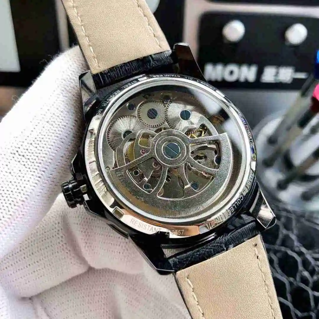 General Watches Longines Watch Men's Watch Paired with Original Fully Automatic Mechanical Movement Top grade 316 Precision Steel Case with Mineral Super Strong Mirror Diameter 43mm KK05250 view 3