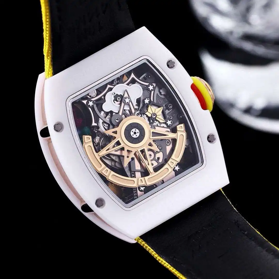 General Watches Richard Mille Richard@Mill watch men's watch with original fully automatic mechanical movement top 316 stainless steel case strap mineral super mirror KK view 3