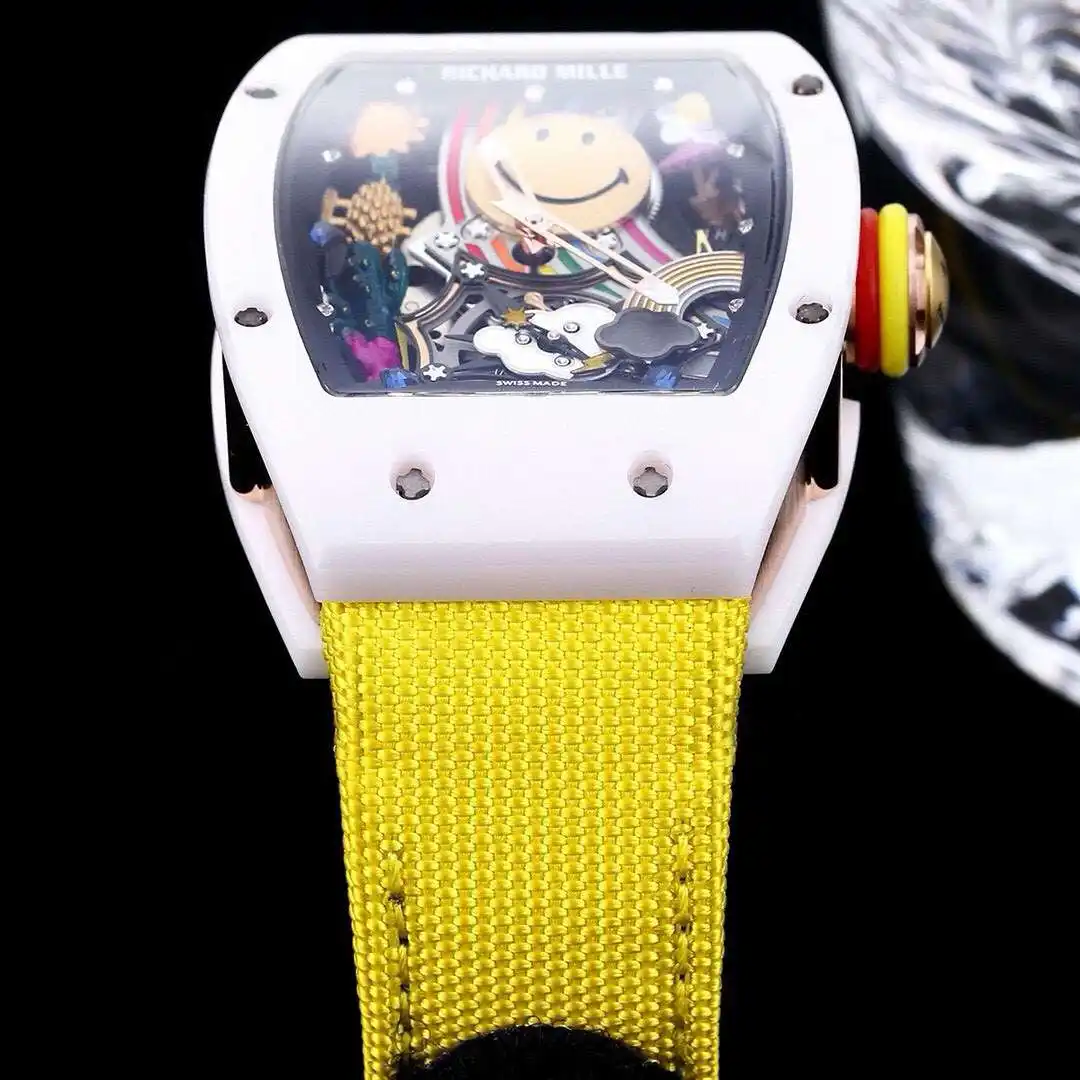 General Watches Richard Mille Richard@Mill watch men's watch with original fully automatic mechanical movement top 316 stainless steel case strap mineral super mirror KK view 5