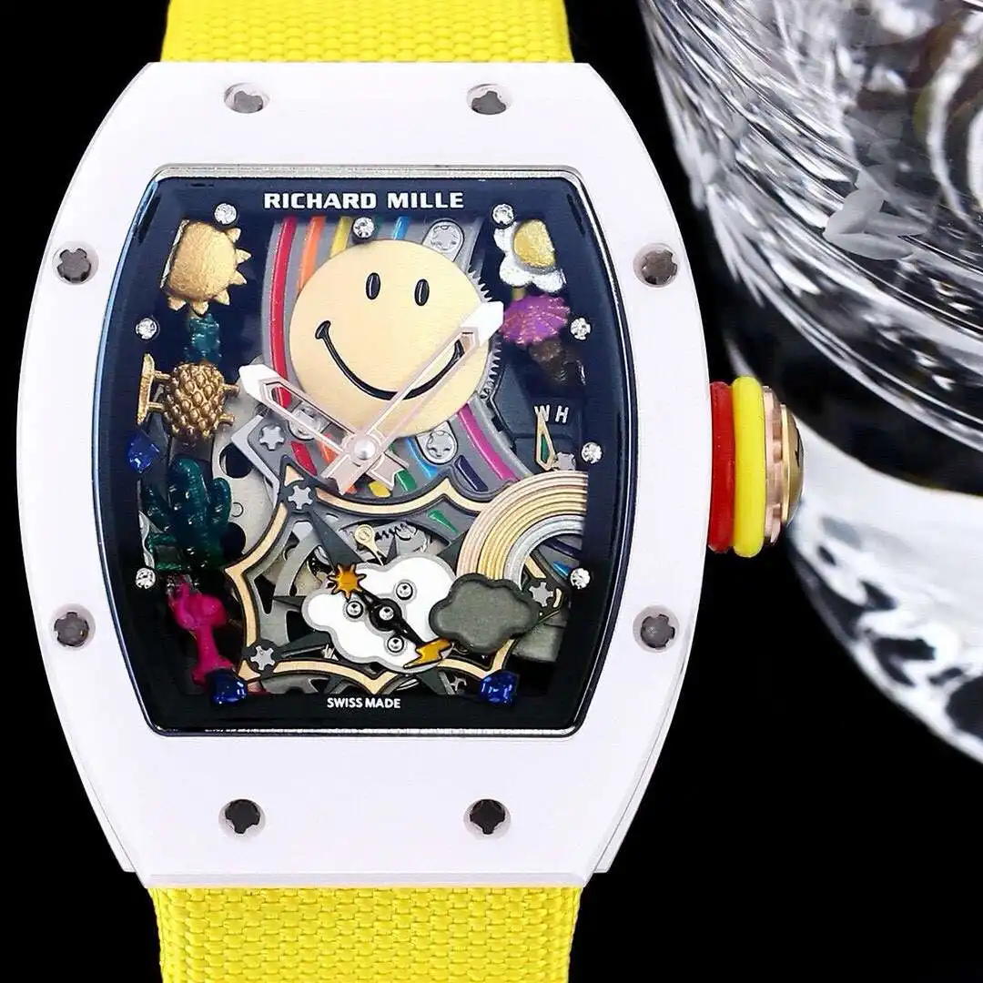General Watches Richard Mille Richard@Mill watch men's watch with original fully automatic mechanical movement top 316 stainless steel case strap mineral super mirror KK view 7