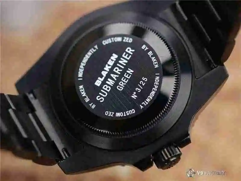 General Watches V9 Rolex Water Ghost BLAKEN Official Obsidian Edition Watch view 3