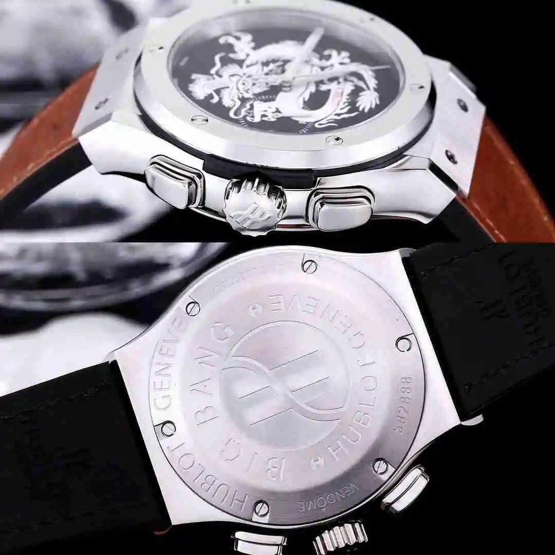 General Watches Hublot Yubo Watch Men's Watch Paired with Original Fully Automatic Mechanical Movement Top Grade 316 Precision Steel Case with Mineral Super Strong Mirror Diameter 45mm KK04150 3 view 2