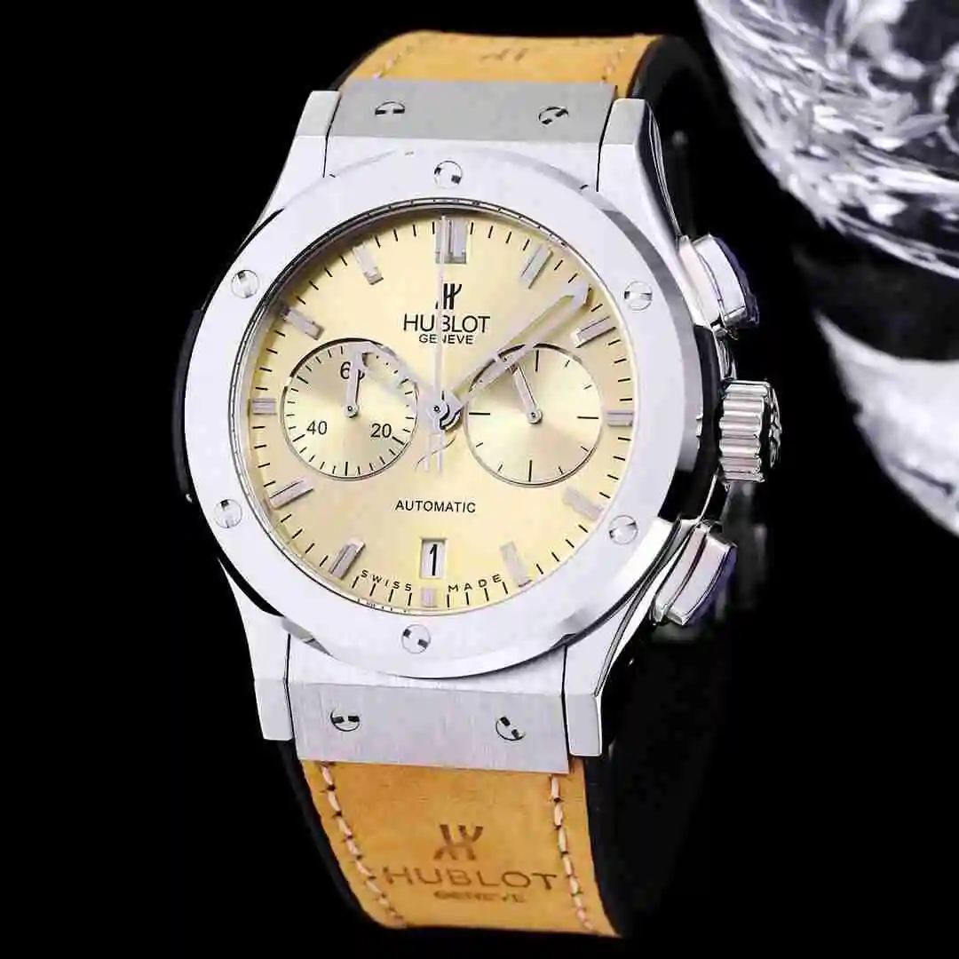 General Watches Hublot Yubo Watch Men's Watch Paired with Original Fully Automatic Mechanical Movement Top Grade 316 Precision Steel Case with Mineral Super Strong Mirror Diameter 45mm KK04150 3 view 8