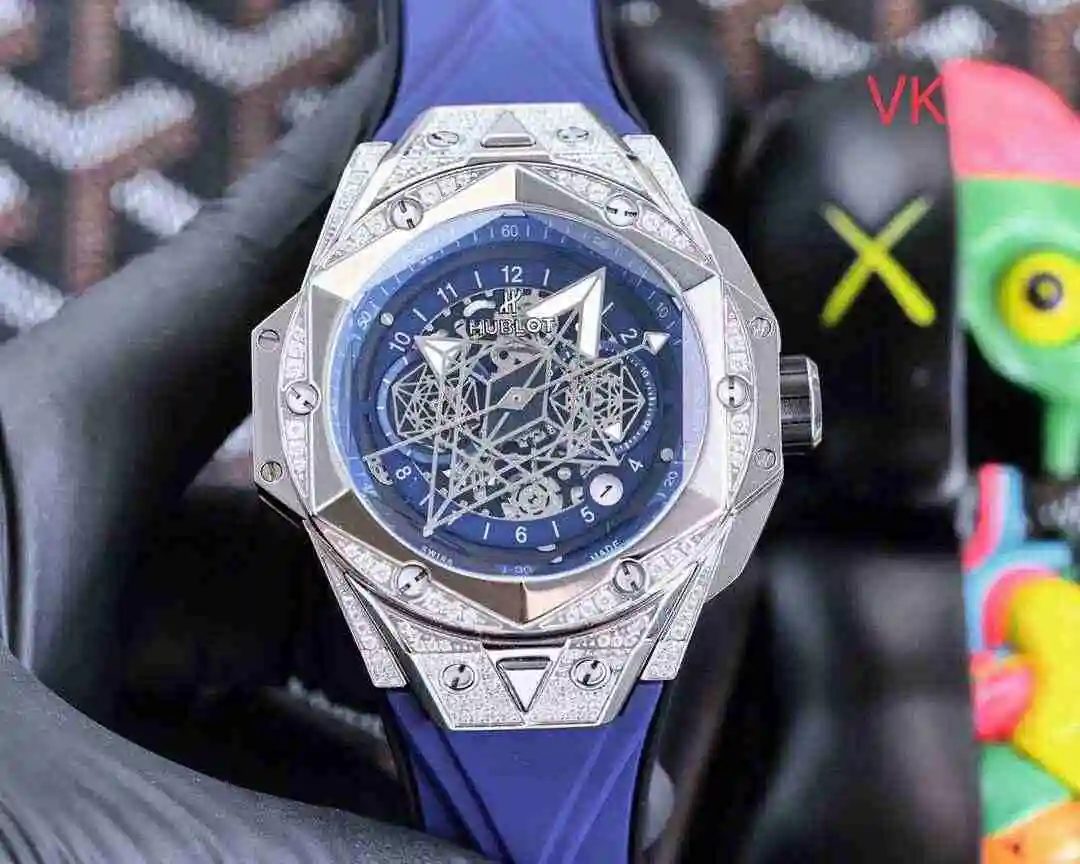 General Watches Hublot Yubo Watch Men's Watch Paired with Original Fully Automatic Mechanical Movement Top Grade 316 Precision Steel Case with Mineral Super Strong Mirror Diameter 45mm kk07350 1 view 3
