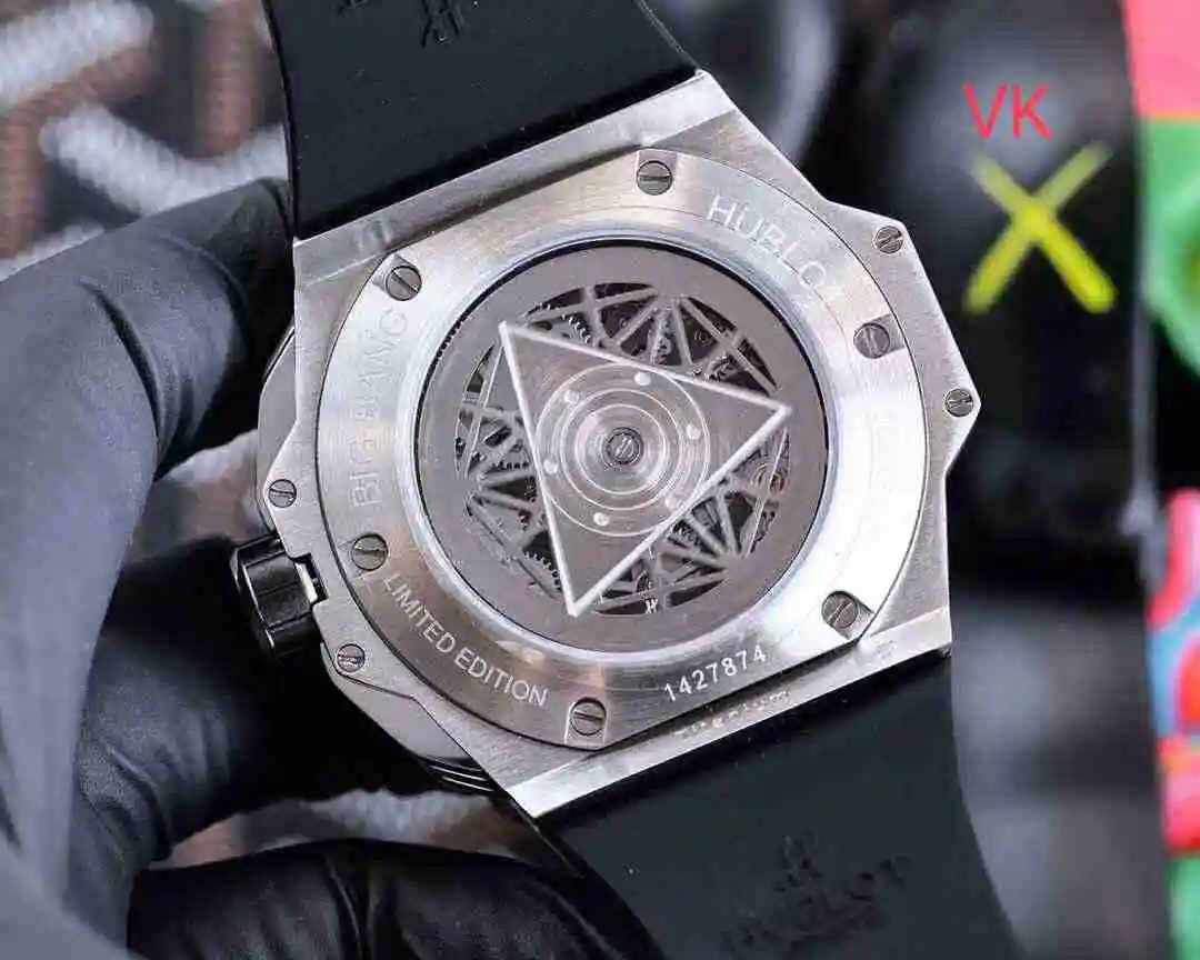 General Watches Hublot Yubo Watch Men's Watch Paired with Original Fully Automatic Mechanical Movement Top Grade 316 Precision Steel Case with Mineral Super Strong Mirror Diameter 45mm kk07350 1 view 6