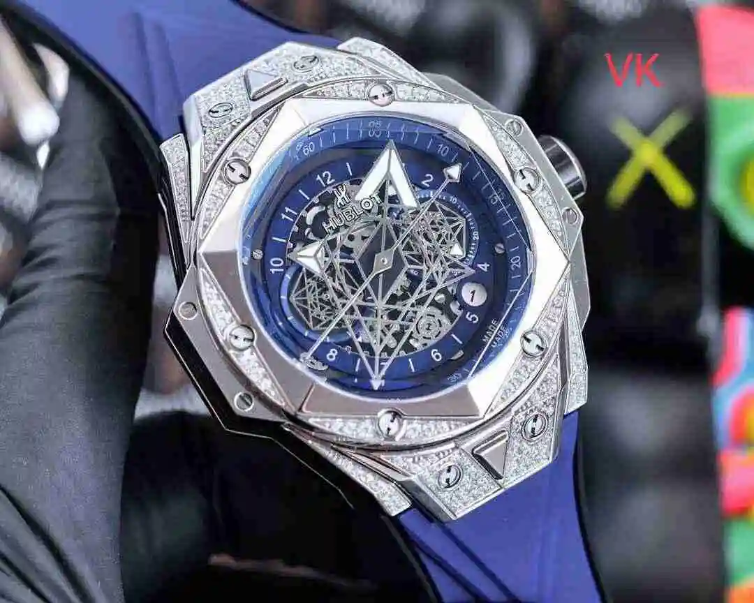 General Watches Hublot Yubo Watch Men's Watch Paired with Original Fully Automatic Mechanical Movement Top Grade 316 Precision Steel Case with Mineral Super Strong Mirror Diameter 45mm kk07350 1 view 9