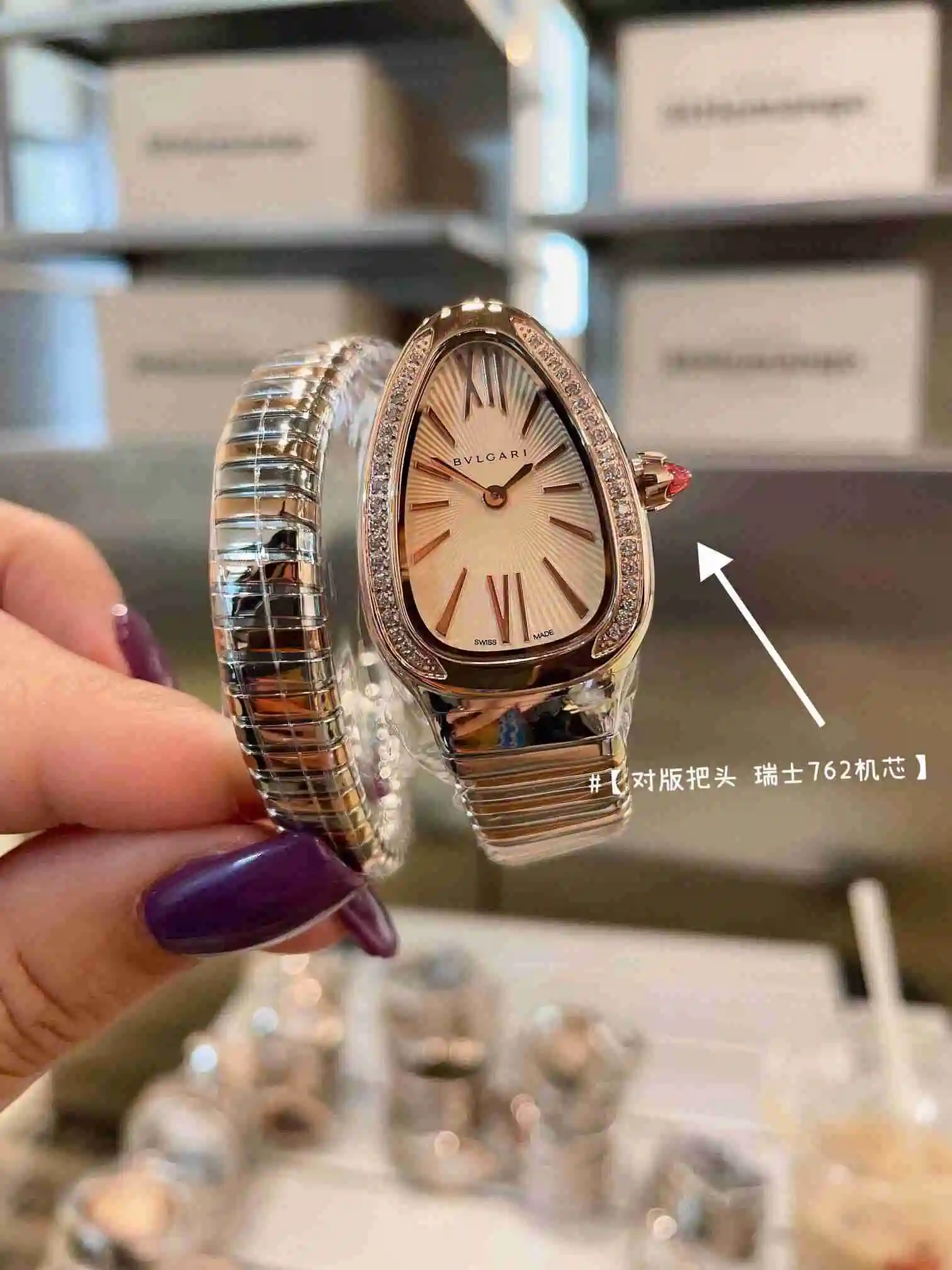 General Watches Bvlgari Bulgari women's watch paired with original fully automatic mechanical movement, top grade 316 precision steel case with mineral super strong mirror surface KK02850 1 view 5