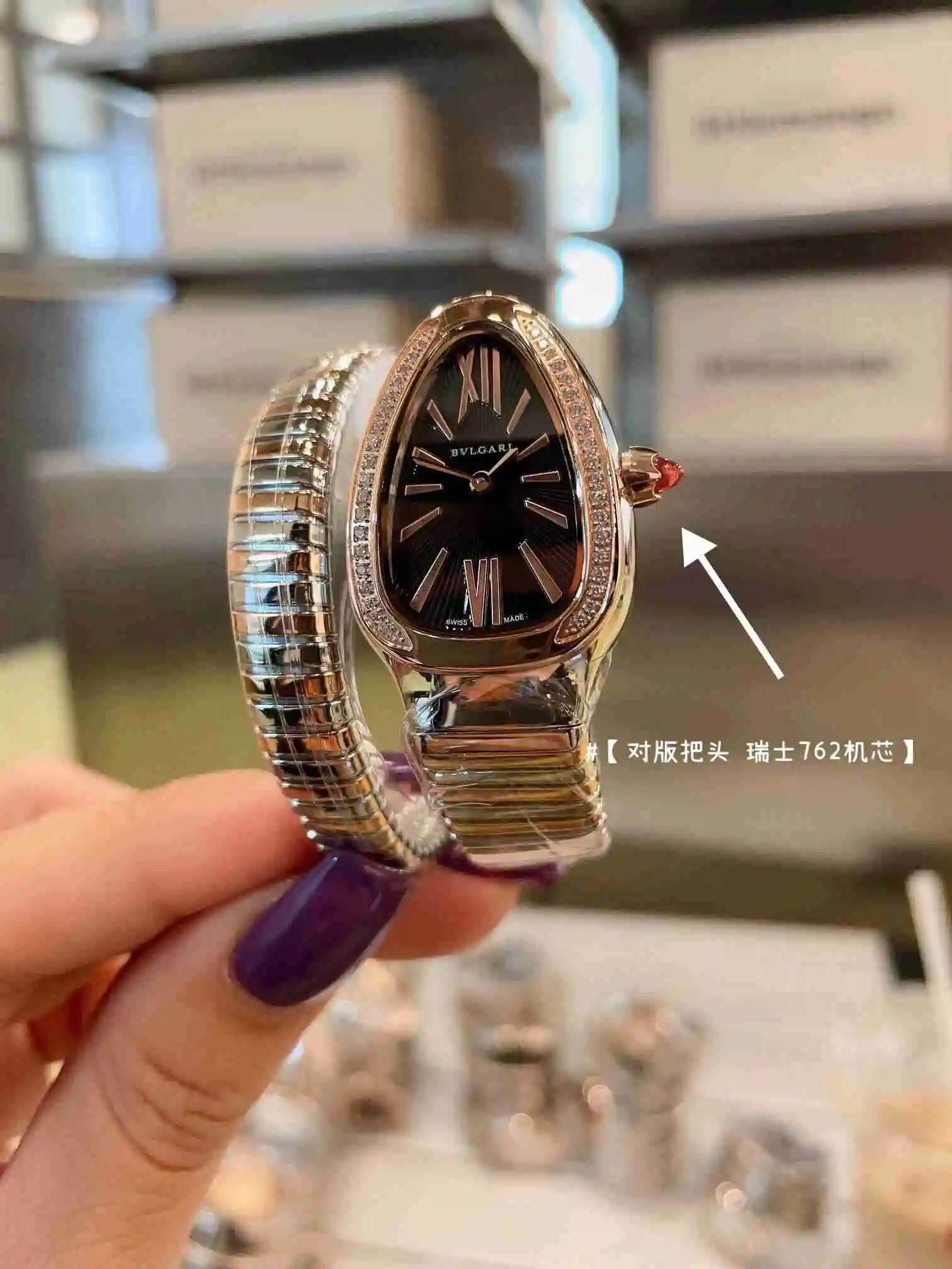 General Watches Bvlgari Bulgari women's watch paired with original fully automatic mechanical movement, top grade 316 precision steel case with mineral super strong mirror surface KK02850 1 view 6