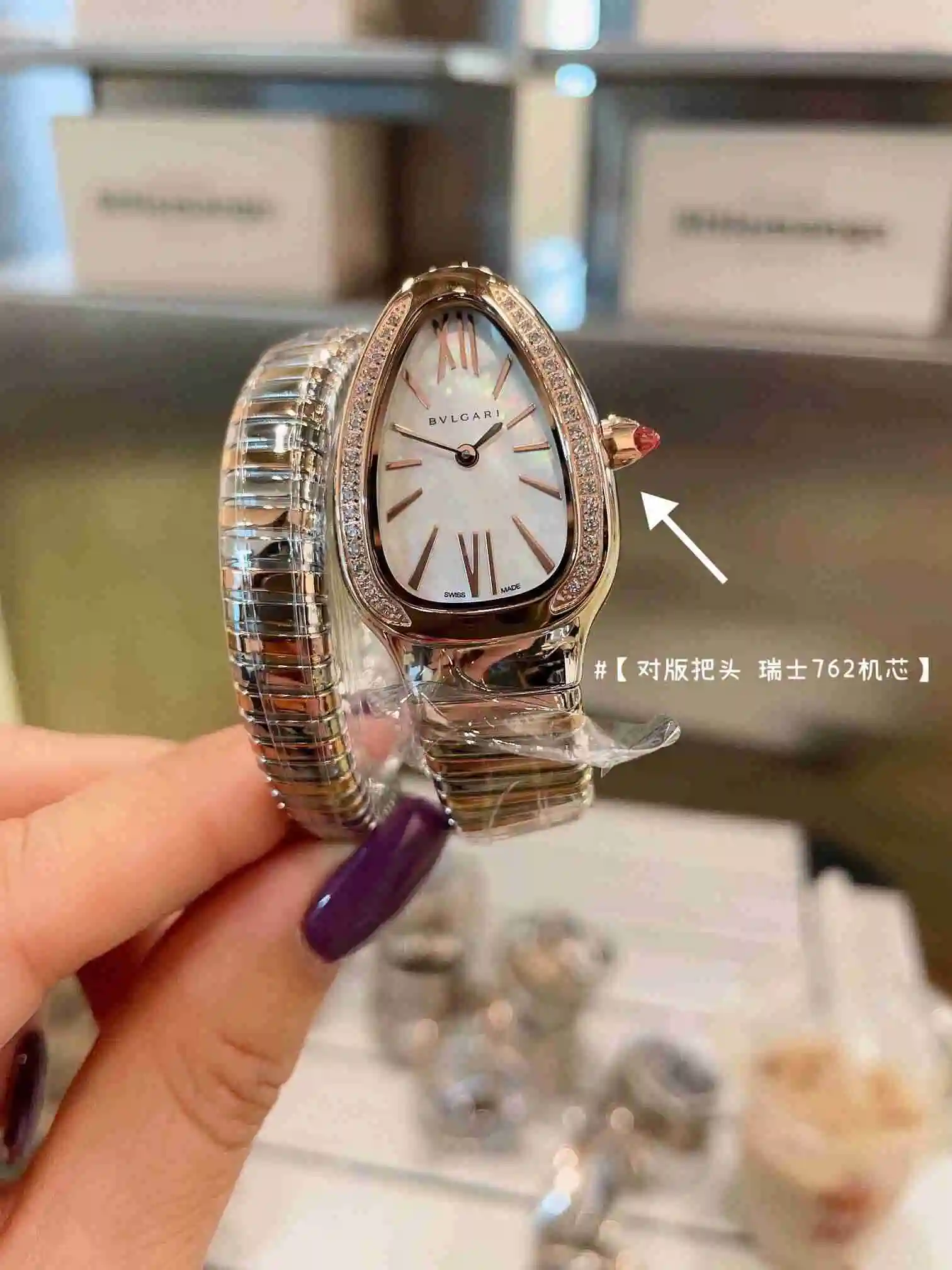 General Watches Bvlgari Bulgari women's watch paired with original fully automatic mechanical movement, top grade 316 precision steel case with mineral super strong mirror surface KK02850 1 view 7
