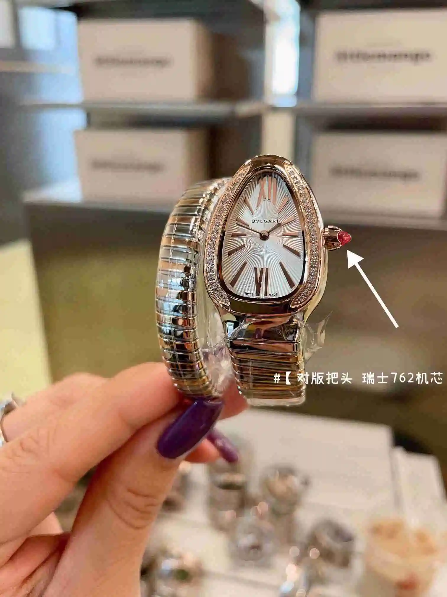 General Watches Bvlgari Bulgari women's watch paired with original fully automatic mechanical movement, top grade 316 precision steel case with mineral super strong mirror surface KK02850 1 view 9