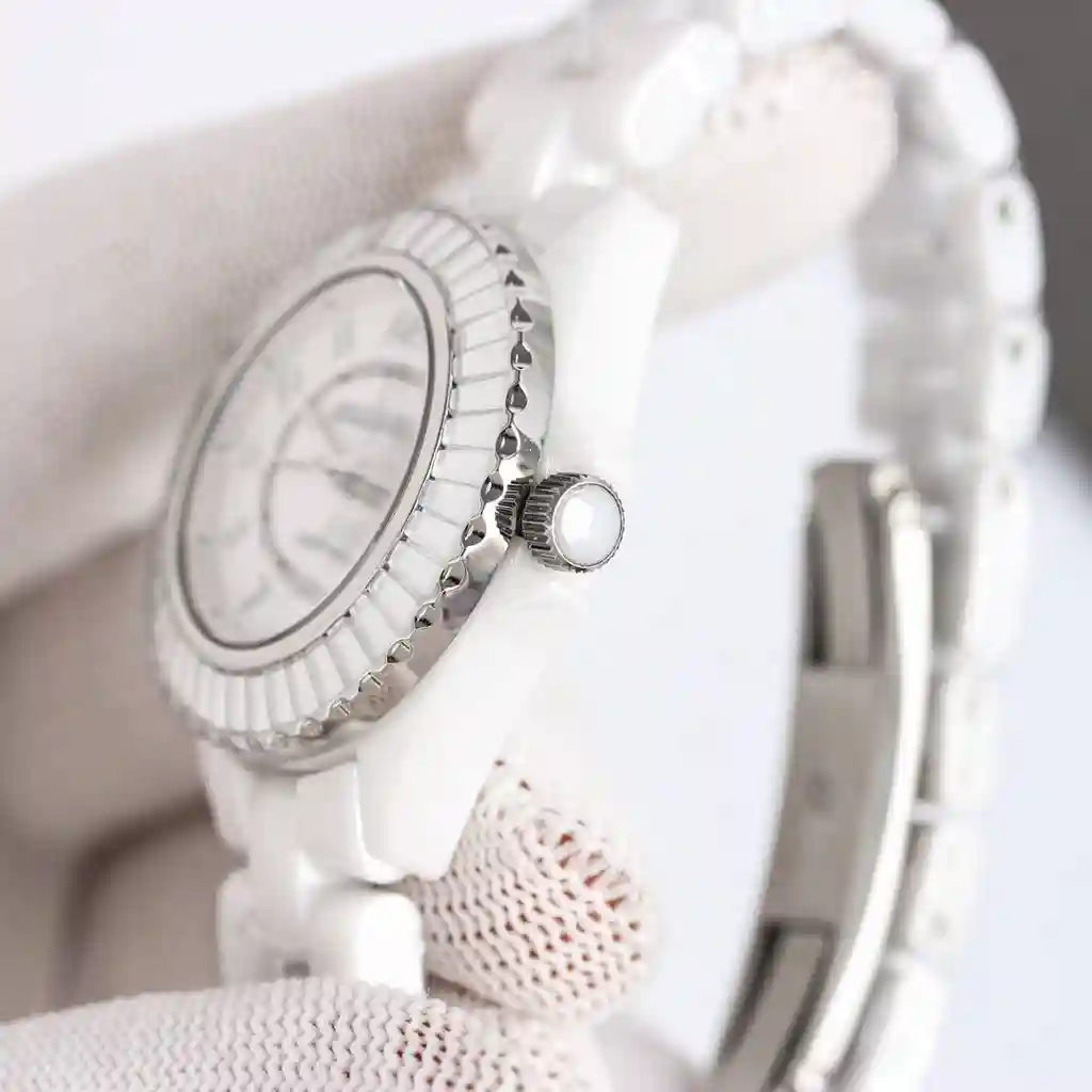 General Watches Chanel@children's watch, women's watch with original fully automatic mechanical movement, top-grade 316 stainless steel case and strap, mineral super mirror, diameter 33mm KK011500 view 5