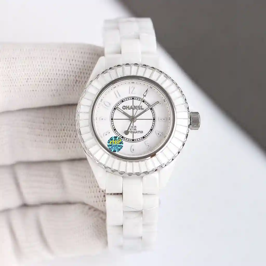 General Watches Chanel@children's watch, women's watch with original fully automatic mechanical movement, top-grade 316 stainless steel case and strap, mineral super mirror, diameter 33mm KK011500 view 9