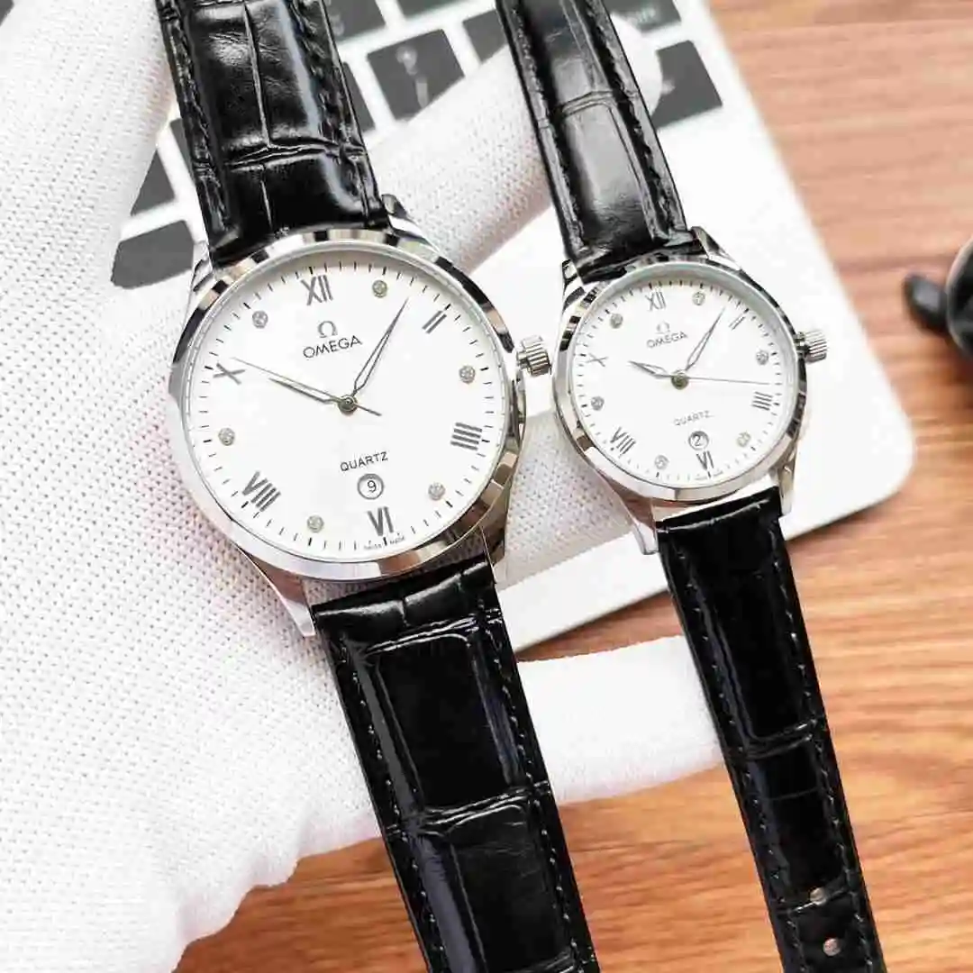General Watches Omega Watch Couple Watch Paired with Original Fully Automatic Mechanical Movement Top Grade 316 Precision Steel Case with Mineral Super Strong Mirror Diameter Male 40mm Female 30mm KK02750 1 view 8