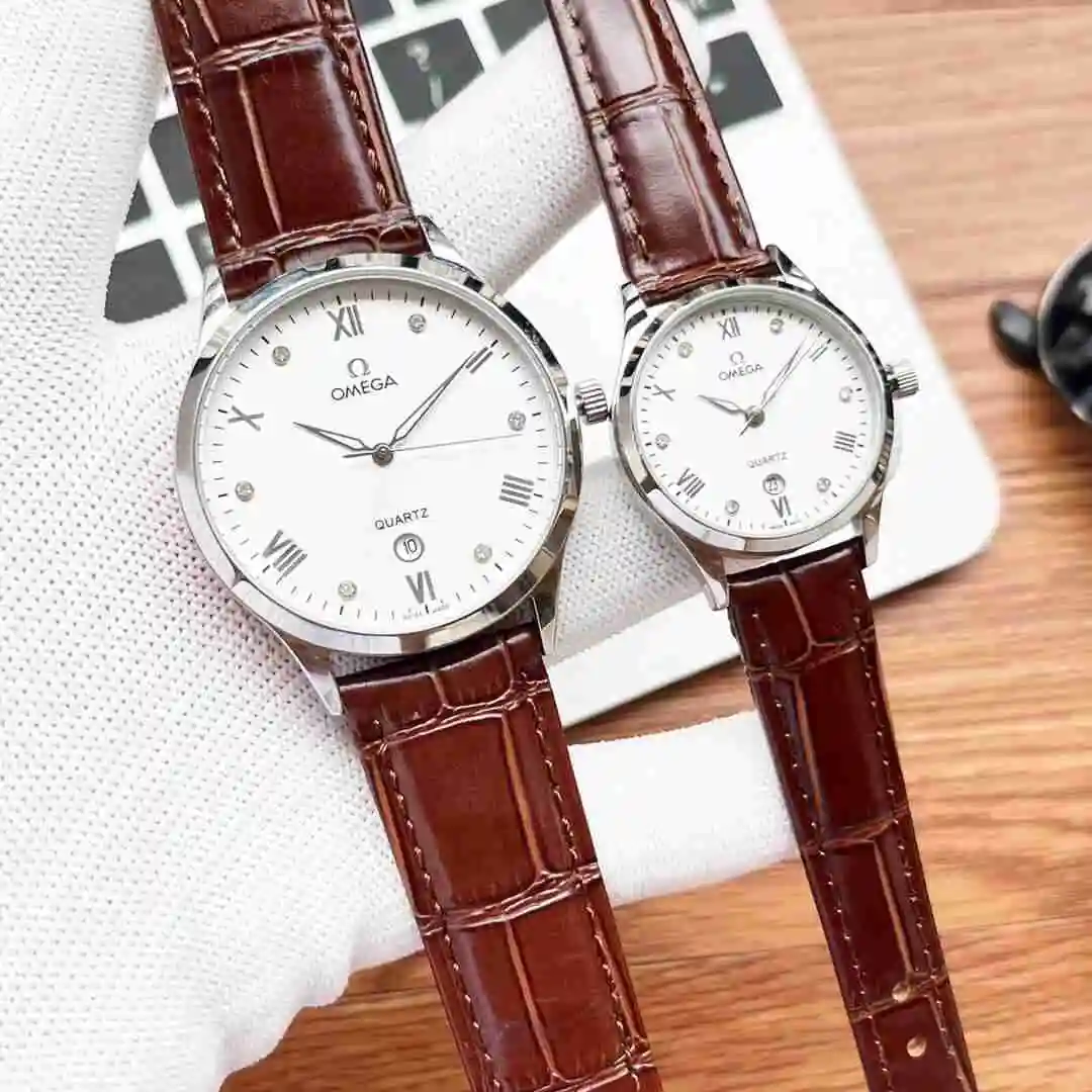 General Watches Omega Watch Couple Watch Paired with Original Fully Automatic Mechanical Movement Top Grade 316 Precision Steel Case with Mineral Super Strong Mirror Diameter Male 40mm Female 30mm KK02750 1 view 9