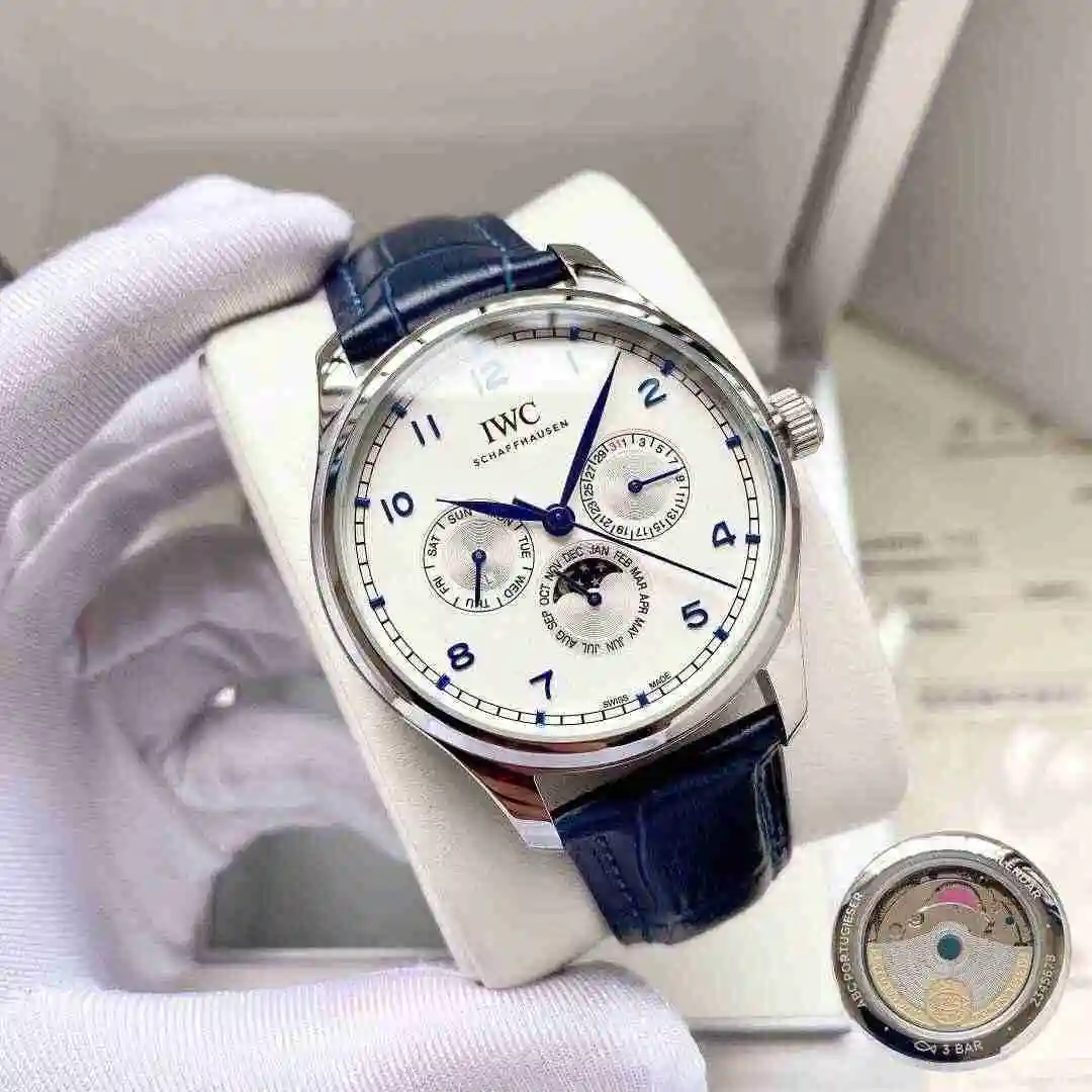 General Watches IWC Wanguo Watch Men's Watch Paired with Original Fully Automatic Mechanical Movement Top Grade 316 Precision Steel Case with Mineral Super Strong Mirror Diameter 40mm KK04350 1 view 8