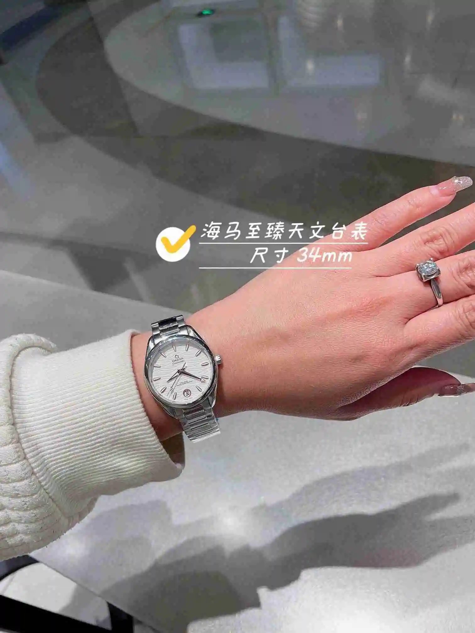 General Watches Omega Watch Women's Watch Paired with Original Fully Automatic Mechanical Movement Top Grade 316 Precision Steel Case with Mineral Super Strong Mirror Diameter 34cm KK03250 5 view 5