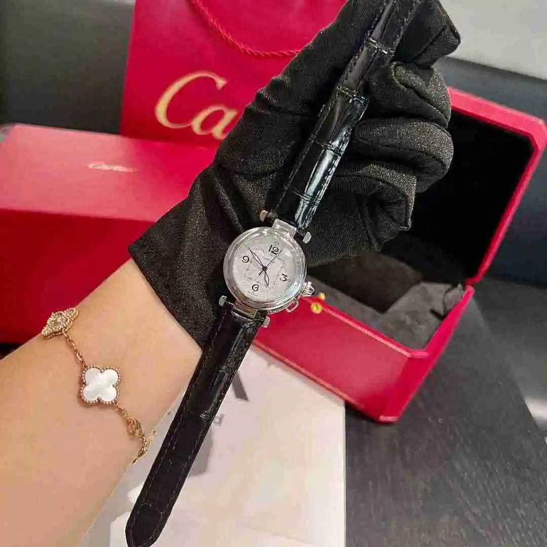 General Watches Cartier Watch Women's Watch Paired with Original Fully Automatic Mechanical Movement Top Grade 316 Precision Steel Case with Mineral Super Strong Mirror Diameter 35mm KK03250 1 view 2