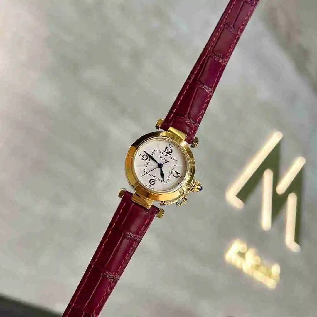General Watches Cartier Watch Women's Watch Paired with Original Fully Automatic Mechanical Movement Top Grade 316 Precision Steel Case with Mineral Super Strong Mirror Diameter 35mm KK03250 1 view 9
