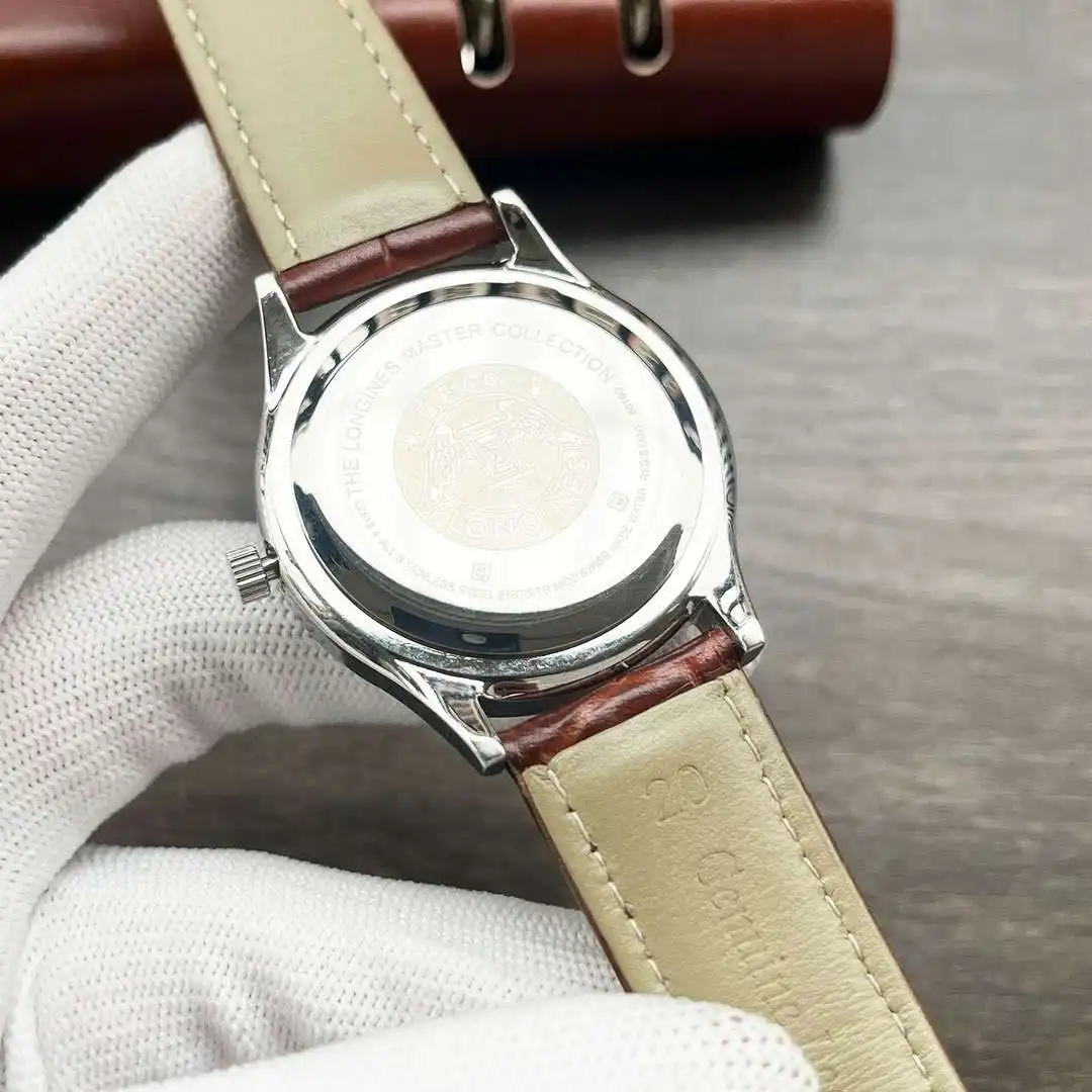 General Watches Longines Watch Lang@ Couple's watch with original fully automatic mechanical movement, top-grade 316 stainless steel case and strap, mineral super strong mirror, diameter male 40mm, female 30mm KK02550 view 2