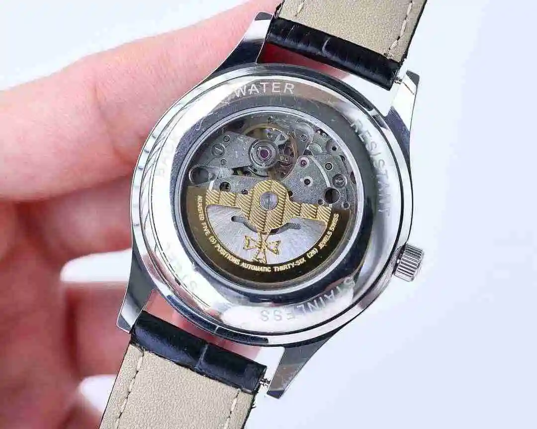 General Watches Vacheron Constantin Jiangshi Danton Watch Men's Watch Paired with Original Fully Automatic Mechanical Movement, Top Grade 316 Precision Steel Case with Mineral Super Strong Mirror Diameter 40mm kk07500 view 3