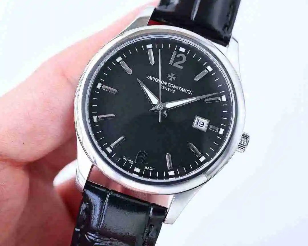 General Watches Vacheron Constantin Jiangshi Danton Watch Men's Watch Paired with Original Fully Automatic Mechanical Movement, Top Grade 316 Precision Steel Case with Mineral Super Strong Mirror Diameter 40mm kk07500 view 5