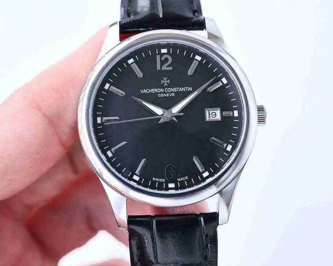 General Watches Vacheron Constantin Jiangshi Danton Watch Men's Watch Paired with Original Fully Automatic Mechanical Movement, Top Grade 316 Precision Steel Case with Mineral Super Strong Mirror Diameter 40mm kk07500 view 6