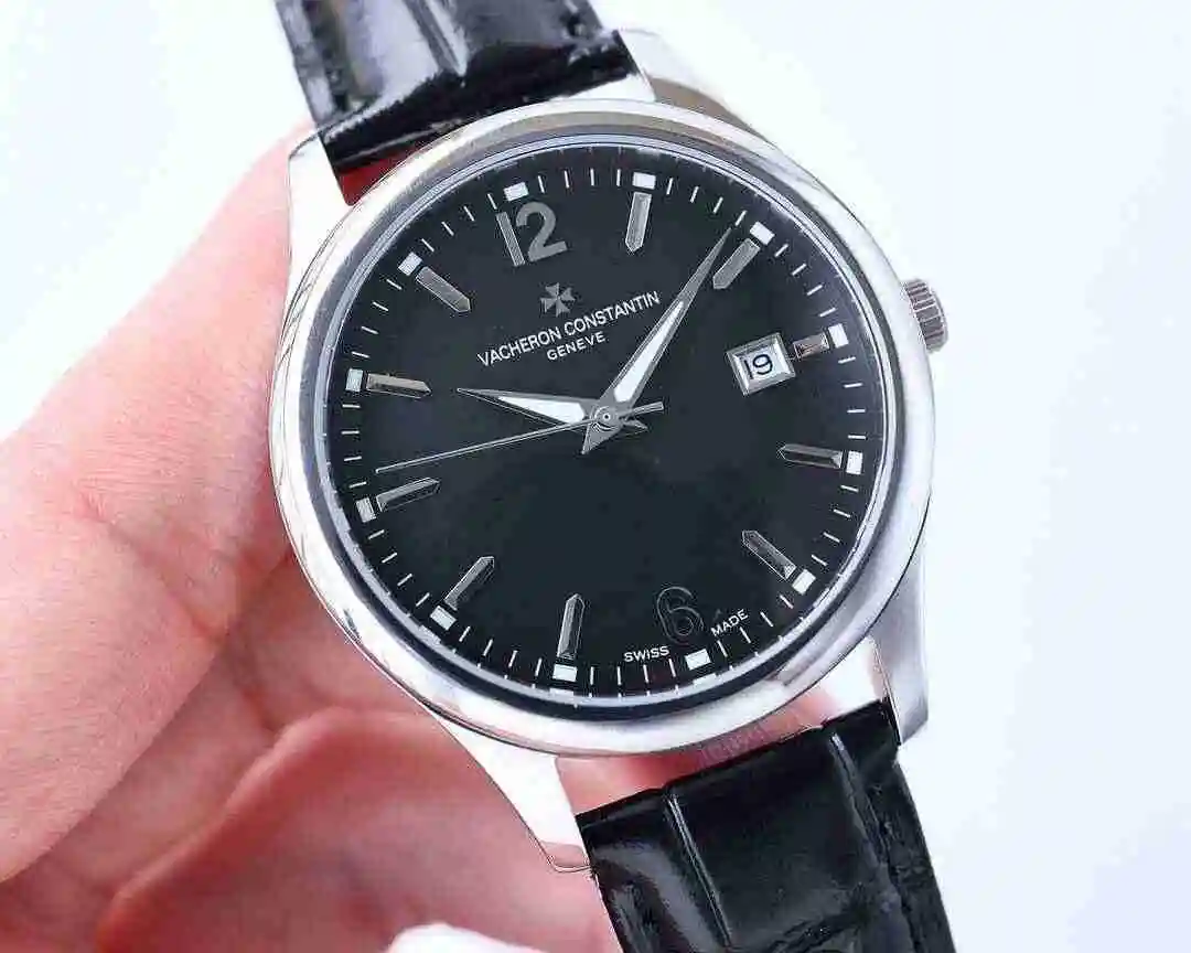 General Watches Vacheron Constantin Jiangshi Danton Watch Men's Watch Paired with Original Fully Automatic Mechanical Movement, Top Grade 316 Precision Steel Case with Mineral Super Strong Mirror Diameter 40mm kk07500 view 7