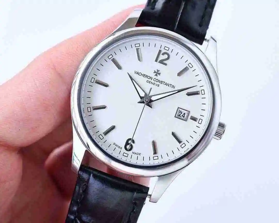 General Watches Vacheron Constantin Jiangshi Danton Watch Men's Watch Paired with Original Fully Automatic Mechanical Movement, Top Grade 316 Precision Steel Case with Mineral Super Strong Mirror Diameter 40mm kk07500 view 8