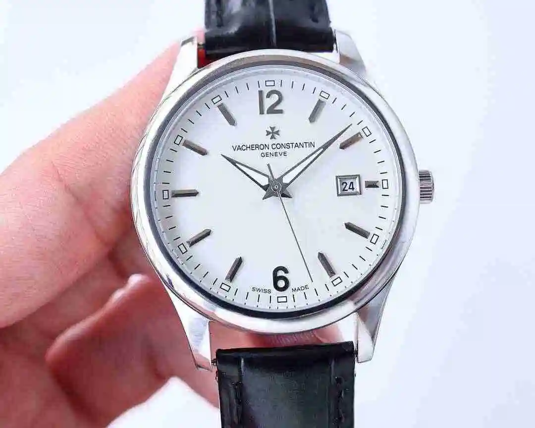 General Watches Vacheron Constantin Jiangshi Danton Watch Men's Watch Paired with Original Fully Automatic Mechanical Movement, Top Grade 316 Precision Steel Case with Mineral Super Strong Mirror Diameter 40mm kk07500 view 9
