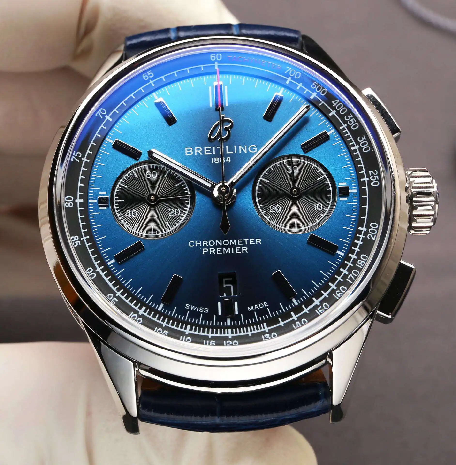 General Watches Breitling Bai@Nianling watch men's watch with original fully automatic mechanical movement top 316 stainless steel case strap mineral super mirror diameter 42mm KK012500 view 8