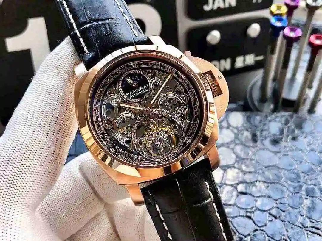 General Watches Panerai Peinahai Watch Men's Watch Paired with Original Fully Automatic Mechanical Movement Top Grade 316 Precision Steel Case with Mineral Super Strong Mirror Diameter 45mm KK06250 2 view 6
