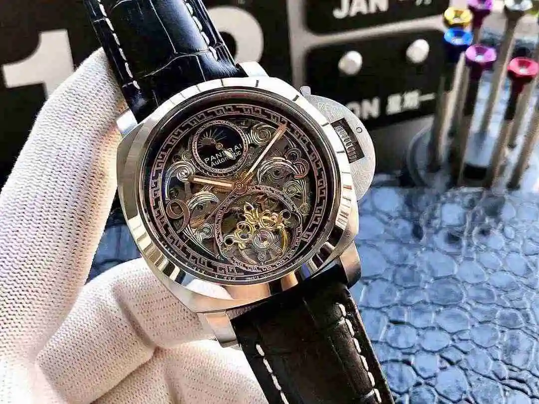 General Watches Panerai Peinahai Watch Men's Watch Paired with Original Fully Automatic Mechanical Movement Top Grade 316 Precision Steel Case with Mineral Super Strong Mirror Diameter 45mm KK06250 2 view 8