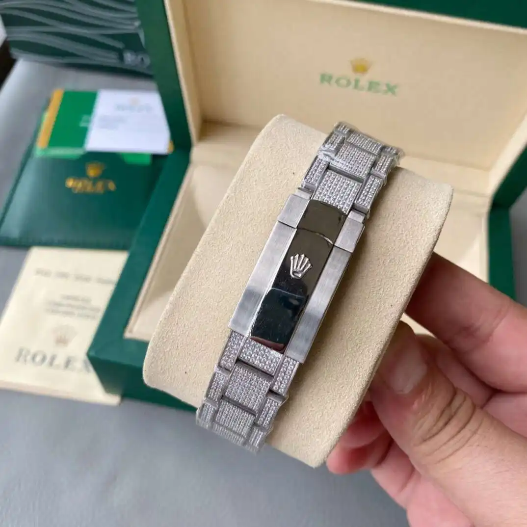 General Watches Rolex watch men's watch with original fully automatic mechanical movement top 316 stainless steel case strap mineral super mirror diameter 40mm KK09800 view 3