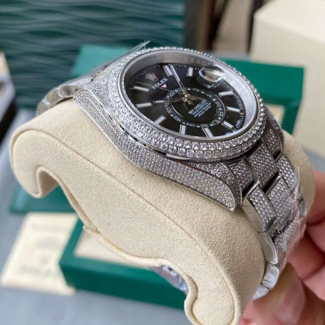 General Watches Rolex watch men's watch with original fully automatic mechanical movement top 316 stainless steel case strap mineral super mirror diameter 40mm KK09800 view 4