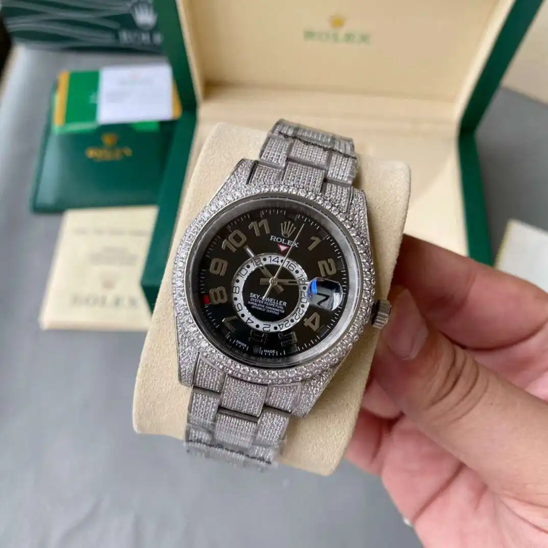 General Watches Rolex watch men's watch with original fully automatic mechanical movement top 316 stainless steel case strap mineral super mirror diameter 40mm KK09800 view 7
