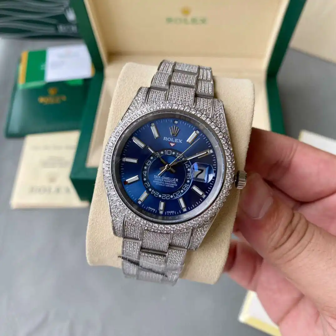 General Watches Rolex watch men's watch with original fully automatic mechanical movement top 316 stainless steel case strap mineral super mirror diameter 40mm KK09800 view 8
