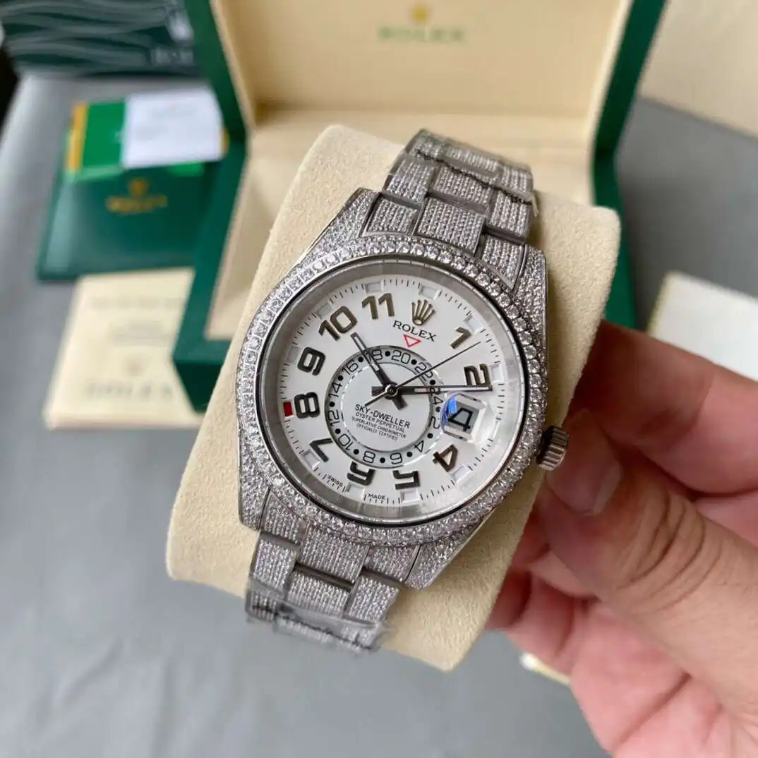 General Watches Rolex watch men's watch with original fully automatic mechanical movement top 316 stainless steel case strap mineral super mirror diameter 40mm KK09800 view 9
