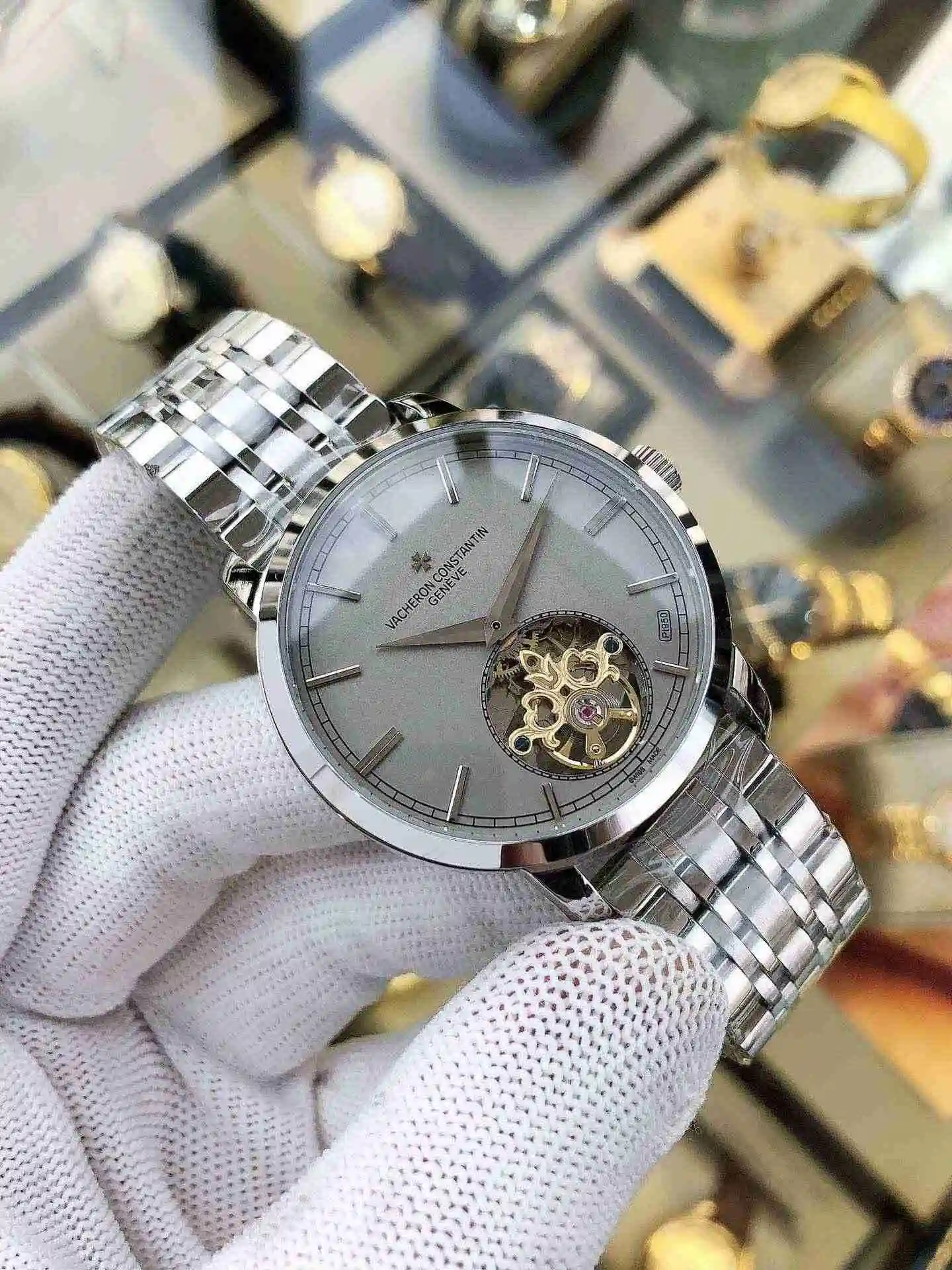 General Watches Vacheron Constantin Jiangshi Dandun White 390 Mei 410 Steel+20 Watch view 9