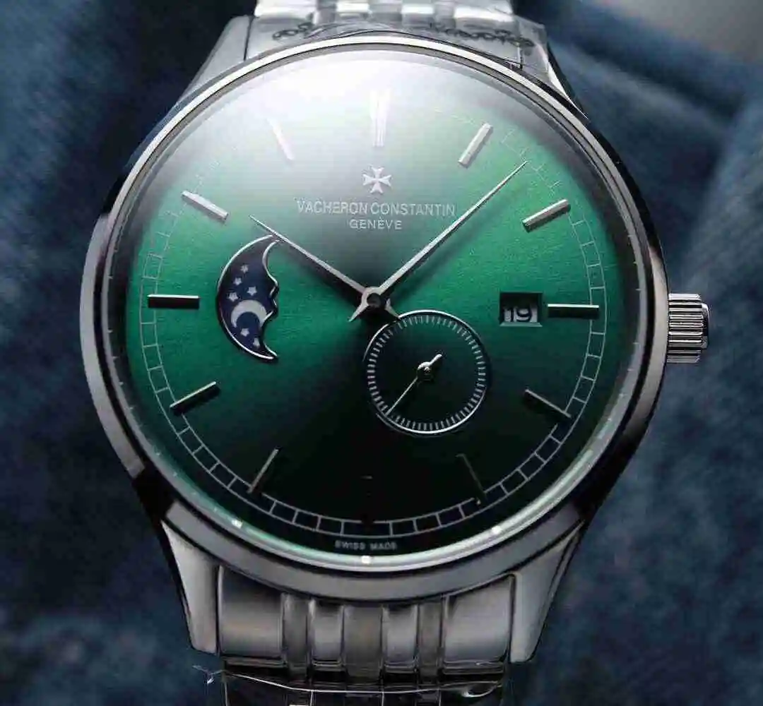 General Watches Vacheron Constantin Jiangshi Danton Watch Men's Watch Paired with Original Fully Automatic Mechanical Movement, Top Grade 316 Precision Steel Case with Mineral Super Strong Mirror Diameter 42mm kk06450 view 7