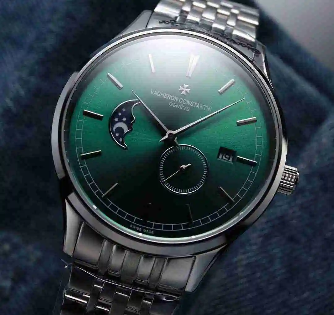 General Watches Vacheron Constantin Jiangshi Danton Watch Men's Watch Paired with Original Fully Automatic Mechanical Movement, Top Grade 316 Precision Steel Case with Mineral Super Strong Mirror Diameter 42mm kk06450 view 8