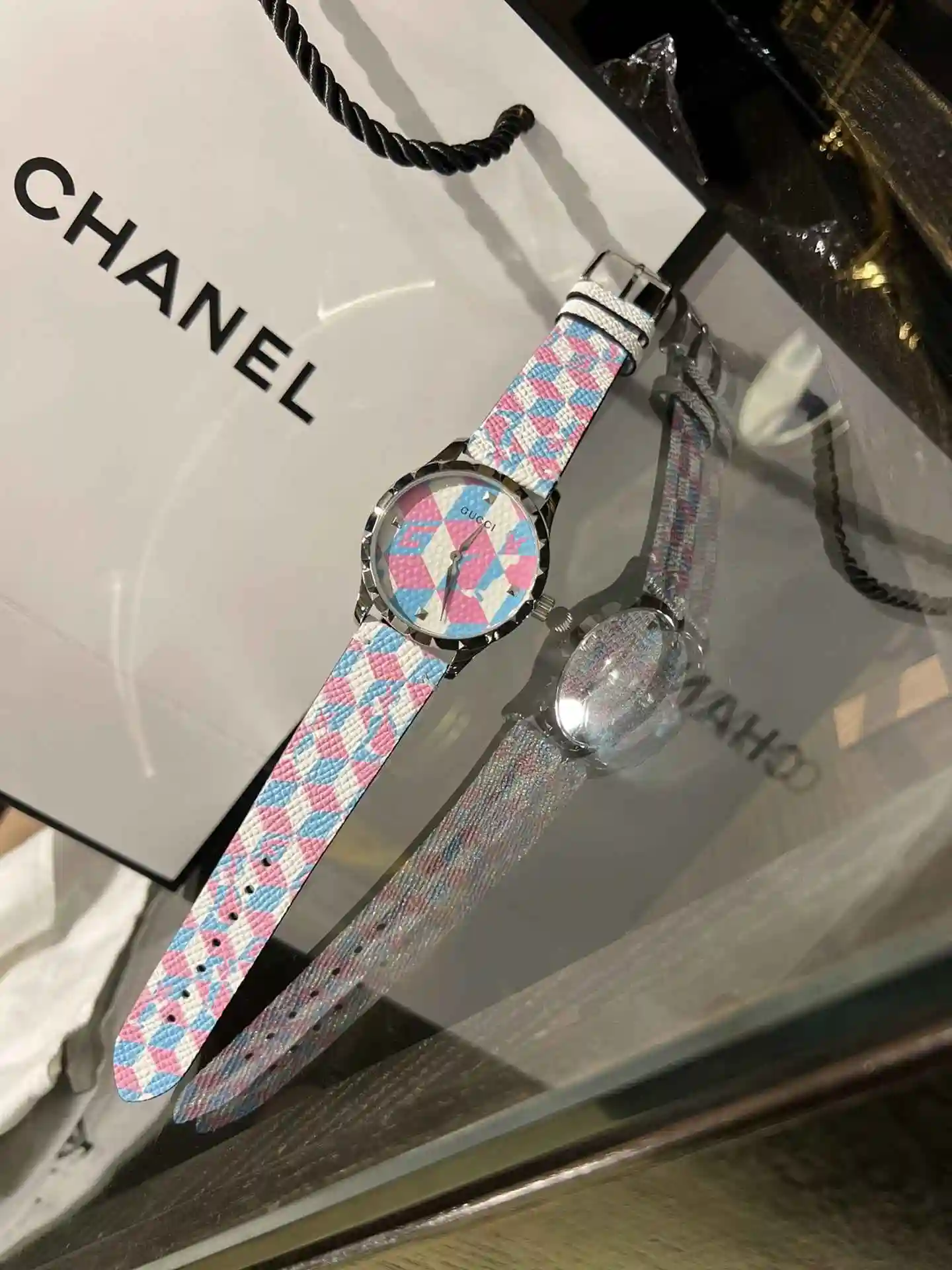 General Watches Original order customized new GUCCI Gucci watch for women, paired with original fully automatic mechanical movement, top grade 316 precision steel case, watch strap, mineral super strong mirror diamet view 5