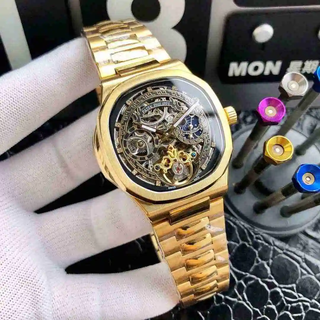General Watches Patek Philippe Watch Men's Watch Paired with Original Fully Automatic Mechanical Movement Top Grade 316 Precision Steel Case Case with Mineral Super Strong Mirror Diameter 42mm KK05450 3 view 4